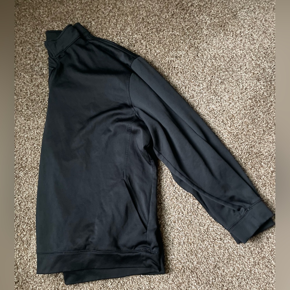 Pro Tour Men's Long Sleeve 1/4 Zip Luxe Stretch Pullover, Black, size XXL